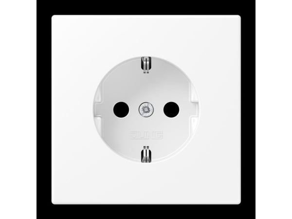 JUNG LS 1520 WWM, Typ F, 1 modul/-er, 2P, Vit, Termoplast, Universal