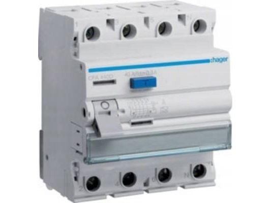 Hager CFA440D, 230/400, Grå, Hvid, -25 - 40 °C, -55 - 70 °C
