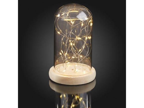 Hellum 523713 LED takbelysning (RGB) varmvit transparent, trä