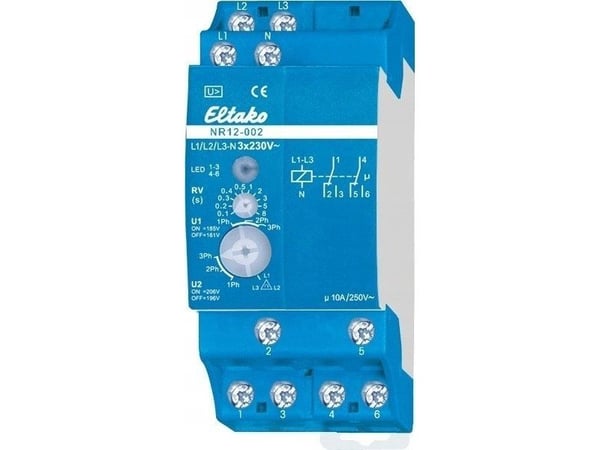 Eltako NR12-002-3X230V, 10 A, Blå