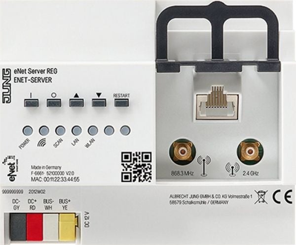 REG-hus 6TE inkl. nätadapter eNet-server (ENET-SERVER)