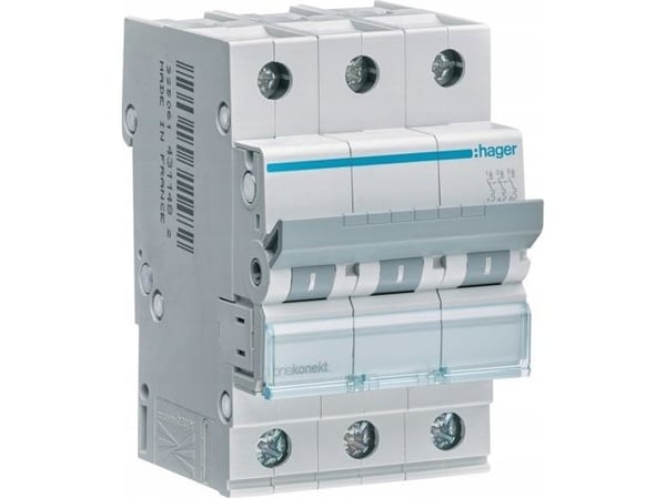 Hager MCN325, 50 - 60 Hz, 25 A, 3P