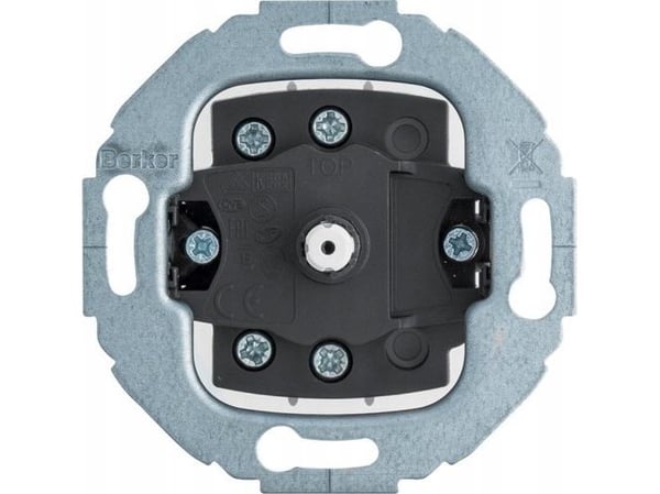 Berker 387503, Keinukytkin, Duroplast, Musta, Harmaa, IP20, 250 V, 71 mm