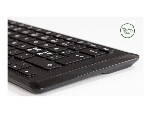Mousetrapper Type Mini - Tastatur - compact - trådløs - Bluetooth - QWERTY - Nordisk