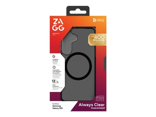 Zagg Santa Cruz Snap - Bakdeksel til mobiltelefon - midnatt - til Samsung Galaxy S25