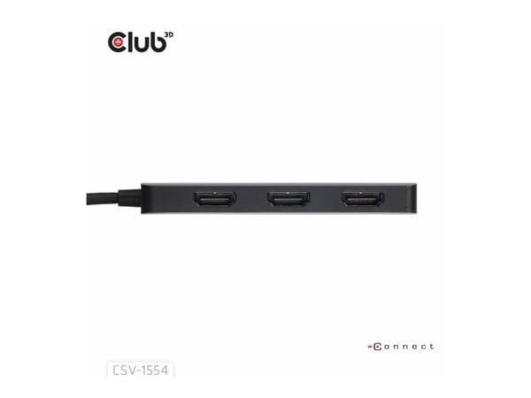 Club 3D CSV-1554 - Dokkingstasjon - USB-C / Thunderbolt 4 - 3 x HDMI