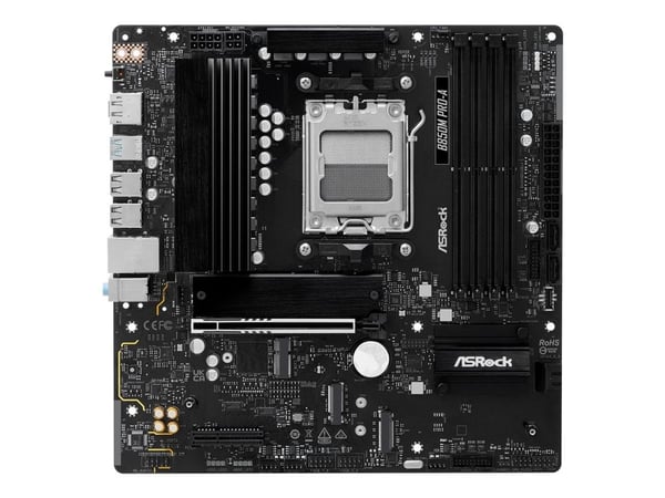 ASRock B850M Pro-A - Hovedkort - micro ATX - Socket AM5 - AMD B850 Chipset - USB 3.2 Gen 2, USB-C 3.2 Gen2, USB 3.2 Gen 1 - 2.5 Gigabit LAN - innby...