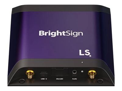BrightSign LS445 Digital Signage Media Player (4K60p-videouppspelning, HTML5-stöd, USB-C, HDMI)