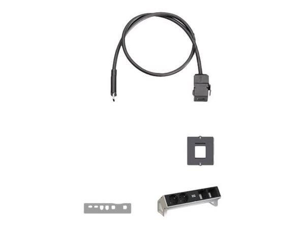 Bachmann 917.121, litteä, musta, USB C, naarasliitin, 1 kpl