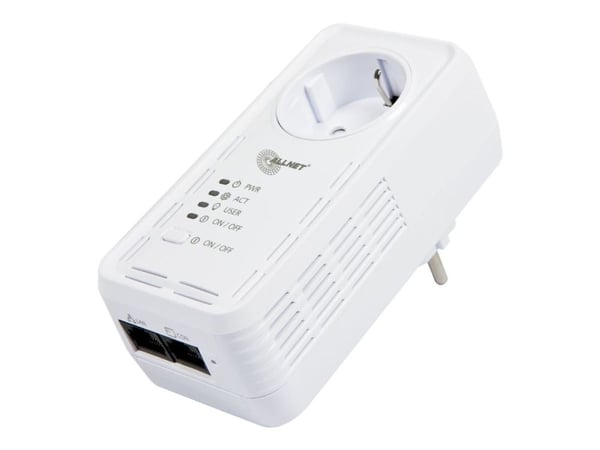 ALLNET ALL3075v4 - Smartplugg - trådløs, kablet - 802.11b/g/n - 10/100 Ethernet