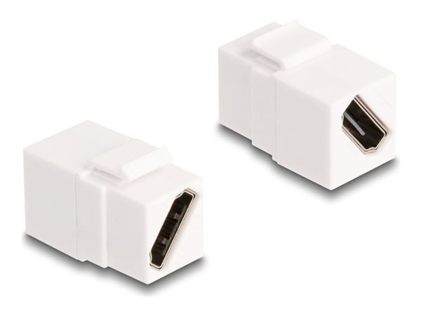 DeLOCK 90327, Flat, Hvit, HDMI, HDMI, Hun, Hun
