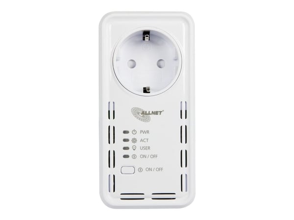 ALLNET ALL3075v4 - Smartplugg - trådløs, kablet - 802.11b/g/n - 10/100 Ethernet
