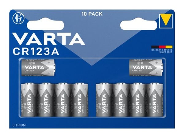Varta Professional - Batteri - sylindrisk 10 x CR123A - primær litium mangan