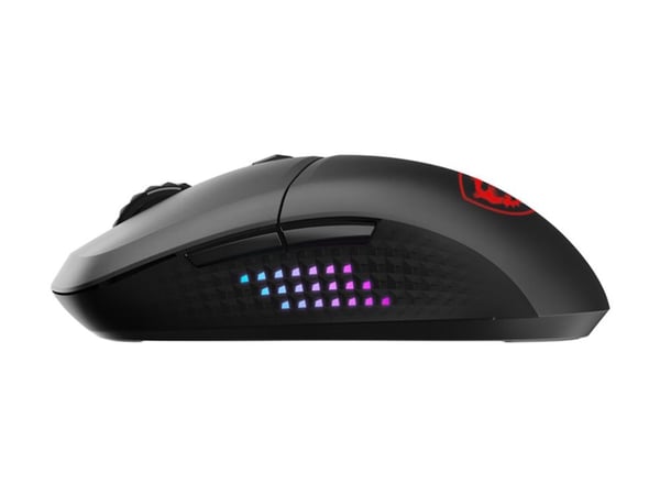 MSI VERSA 300 ELITE - Mus - ergonomisk - optisk - 6 knapper - trådløs, kablet - 2.4 GHz, Bluetooth 5.3, USB