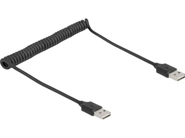 DeLOCK 90124, 0,8 m, USB A, USB A, USB 2.0, Lajittelu