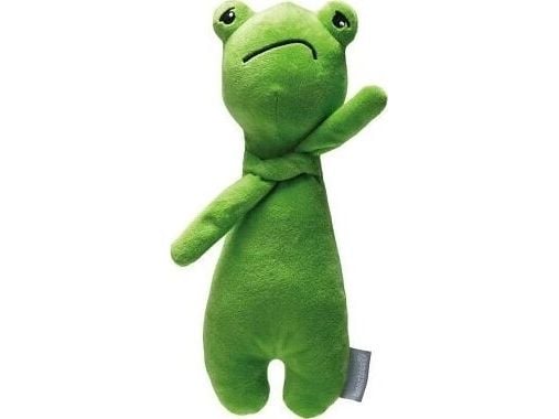 Beeztees plysjleketøy for hund Grumpy Frog 30cm