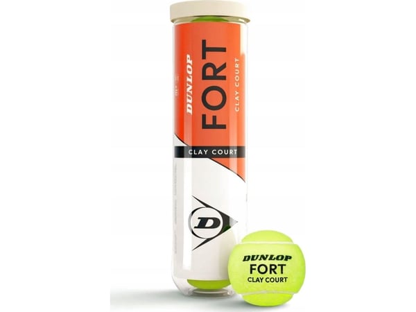 Tennisballer DUNLOP FORT CLAY COURT Premium 4-rør ITF