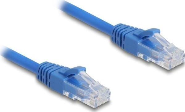 Delock - Nettverkskabel - RJ-45 (hann) til RJ-45 (hann) - 1.8 m - 5.5 mm - UTP - CAT 6 - rullet sammen, uten hindringer - blå
