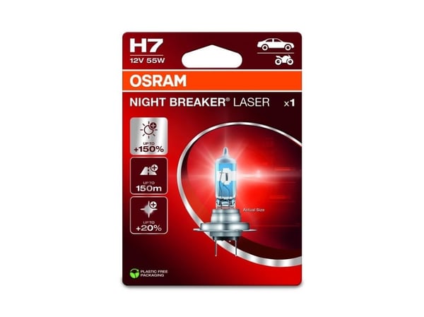 Osram Automotive 64210NL-1BL halogen lyskilde Night Breaker® Laser Next Generation H7 55 W 12 V