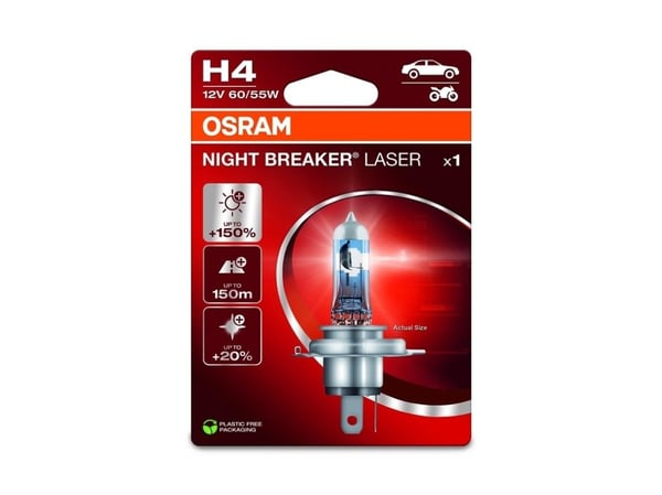 Osram CAR LIGHT 60/55W 12V P43T 10XBLI1 H4