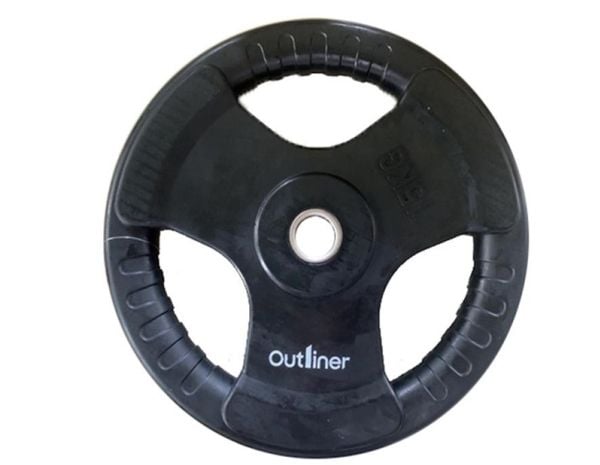 Gummiplate med håndtak, cut 15 kg