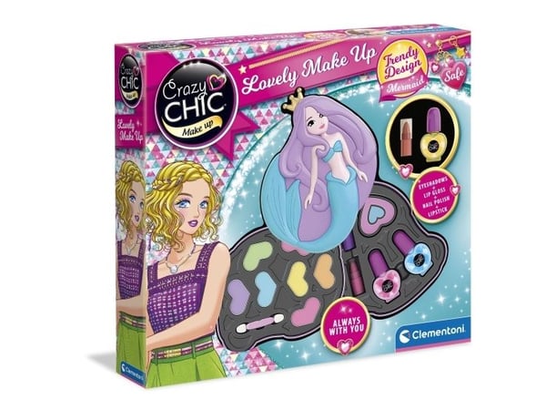 Clementoni Crazy Chic 18642, Sminkesett for barn, 6 år, Flerfarget