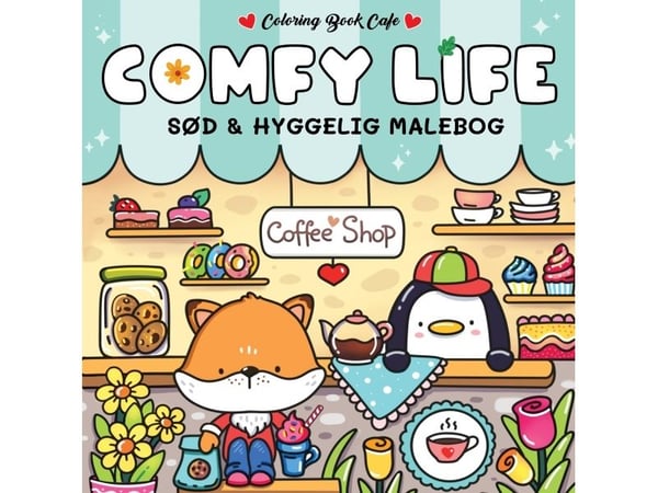 Målarbok Comfy Life - Cozy Coloring | Coloring Book Cafe