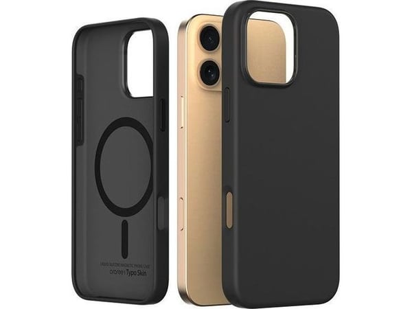Deklas Araree-etuiet Typoskin M til iPhone 16 Pro Max 6,9" svart/svart AR20-02118A