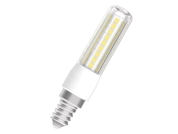 LEDVANCE T Slim - LED-lyspære - form: korn - klar finish - E14 - 7 W (ekvivalent 60 W) - klasse E - varmt hvitt lys - 2700 K