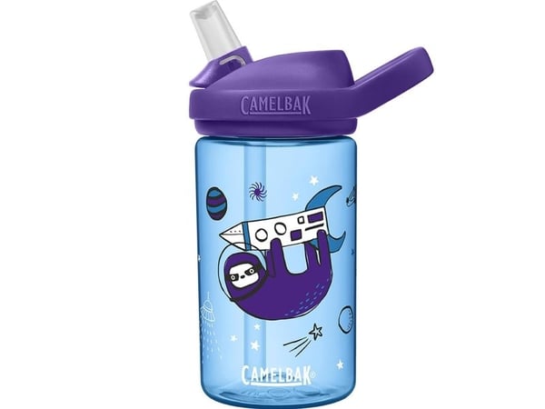 CamelBak eddy+, 400 ml, Daglig bruk, Blå, Lilla, Hvit, Tritan, Sloths In Space, Barn