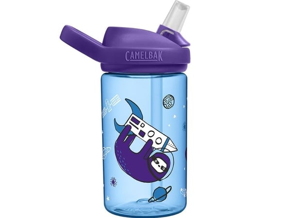 CamelBak eddy+, 400 ml, Daglig bruk, Blå, Lilla, Hvit, Tritan, Sloths In Space, Barn
