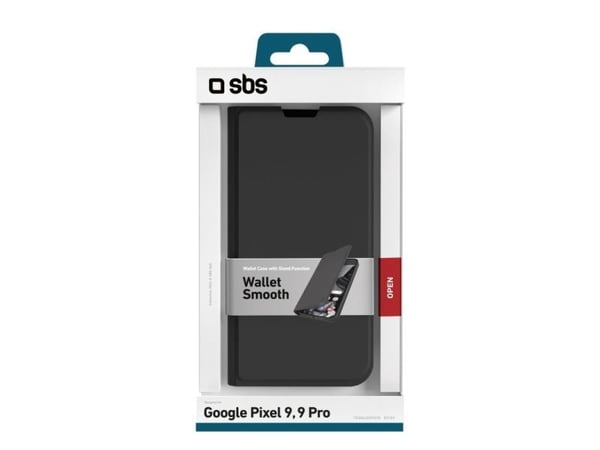 SBS TEWALGOPIX9K, Lommebok-etui, Google, Pixel 9, Pixel 9 Pro, 17,3 cm (6.8"), Sort