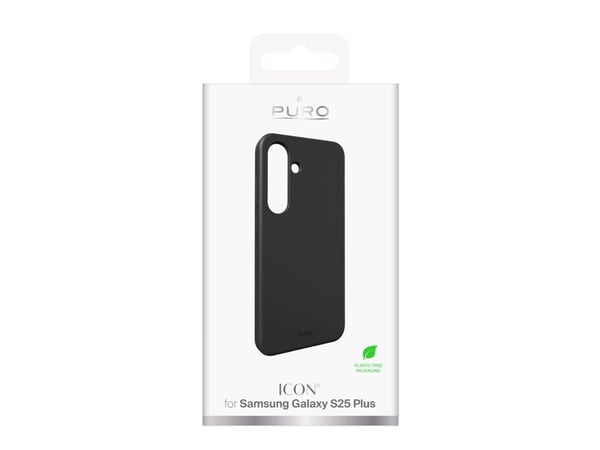 Etui silikonowe Puro Icon til Samsung Galaxy S25 - sort