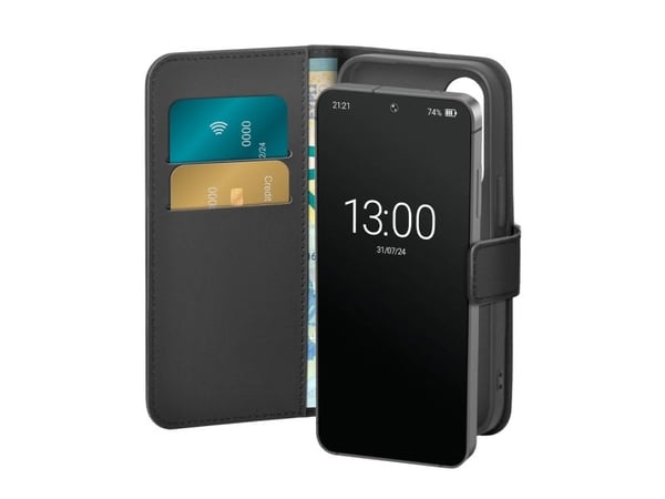 PURO Wallet Stand, Lommebok-etui, Samsung, Galaxy S25+, 17 cm (6.7"), Sort