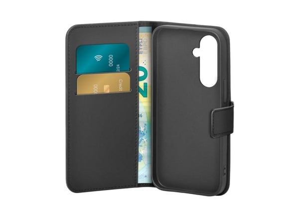 PURO Wallet Stand, Lommebok-etui, Samsung, Galaxy S25+, 17 cm (6.7"), Sort