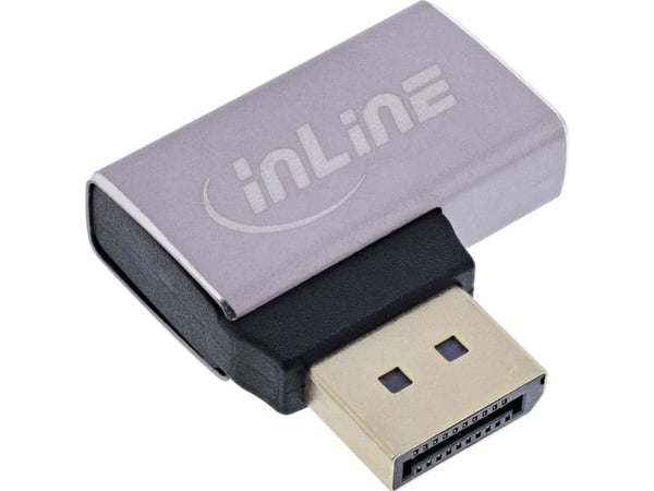 InLine 17291E, DisplayPort, DisplayPort, Grå, Svart