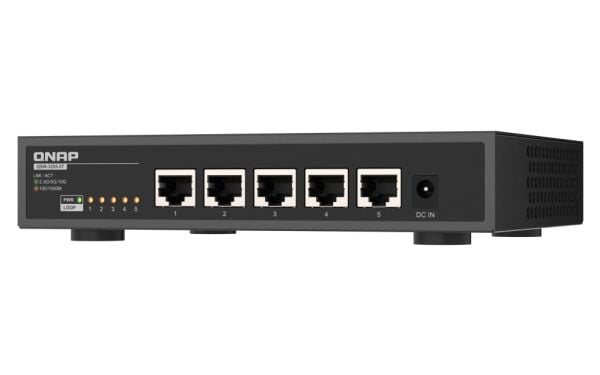 QNAP QSW-3205-5T - Switch - ikke-styrt - 5 x 100/1000/2.5G/5G/10GBase-T - stasjonær