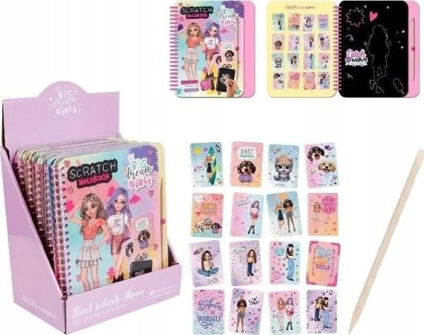 Pääasiallinen paperi Muistiinpanot Scratch-off muistikirja BDGirls BD23006 p12, hinta per 1 kpl