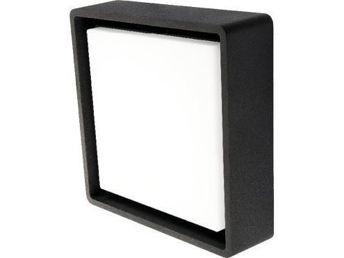 Væg-/Loft Frame Square LED 6W 3000K, 500 lumen, sort, IP65