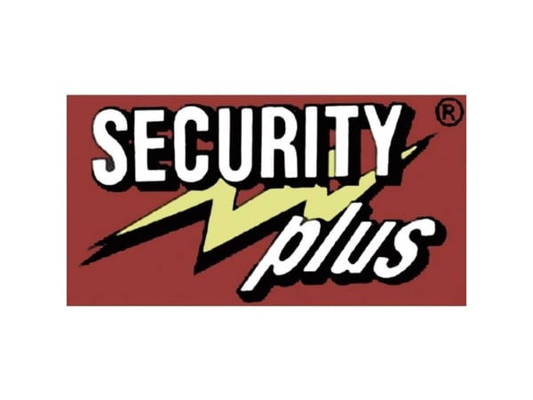 Security Plus V 22-4 hengelås sett med 4 stk. i neongult, blått, oransje og svart med nøkkellås