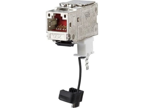 Metz Connect 25Gmodul - Keystone 270° Jack GHMT sertifisert i henhold til ISO/IEC TR-11801-9905 for 25GBASE-T i kanalforbindelsen med 30 m, under f...