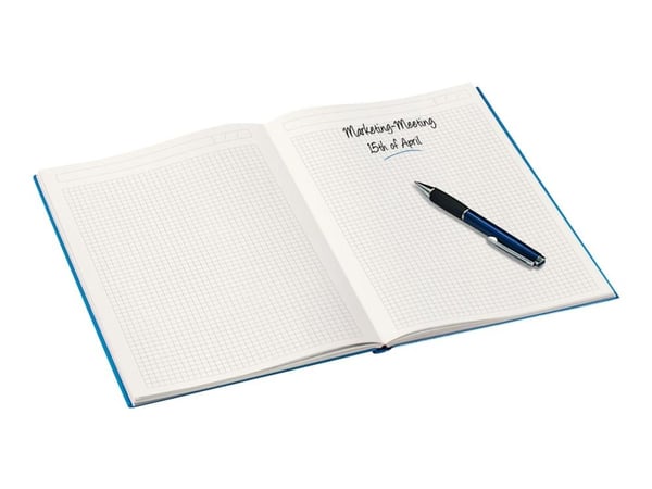 Leitz WOW - Notatbok - innbundet - A5 (148 x 210 mm) - 80 ark - kvadratisk - isblå
