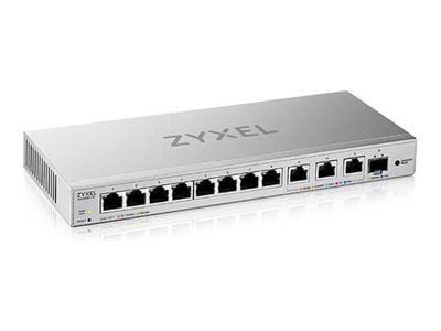 Zyxel XGS1250-12 - Switch - Administrerad - 8 x 10/100/1000 + 3 x 1/2.5/5/10GBase-T + 1 x 1 Gigabit / 10 Gigabit SFP+ - skrivbordsmodell