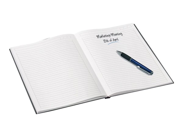 Leitz WOW - Notisbok - eskebundet - A5 (148 x 210 mm) - 80 ark / 160 sider - linjert - svart