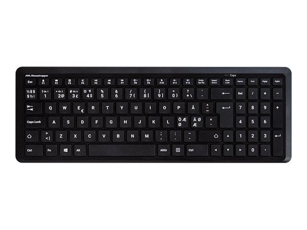 Mousetrapper Type Midi - Näppäimistö - kompakti - langaton - Bluetooth, USB-C - QWERTY - Pohjoismainen