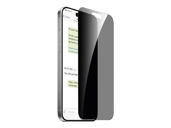Puro - Skjermbeskyttelse for mobiltelefon - glass - med personvernsfilter - gjennomsiktig - for Apple iPhone 16 Pro