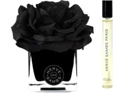Histoires de Parfums Herve Gambs-sett: Ombre Patchouli, roomspray 10 ml + Black Couture Flower Porcelain aromadiffuser, sort unisex