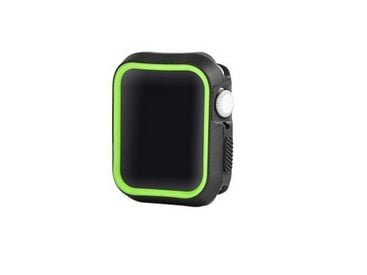 Devia Dazzle, Etui, Smartklokke, Svart, Grønn, Apple, Watch 4 40mm, Støvresistent, Ripebestandig