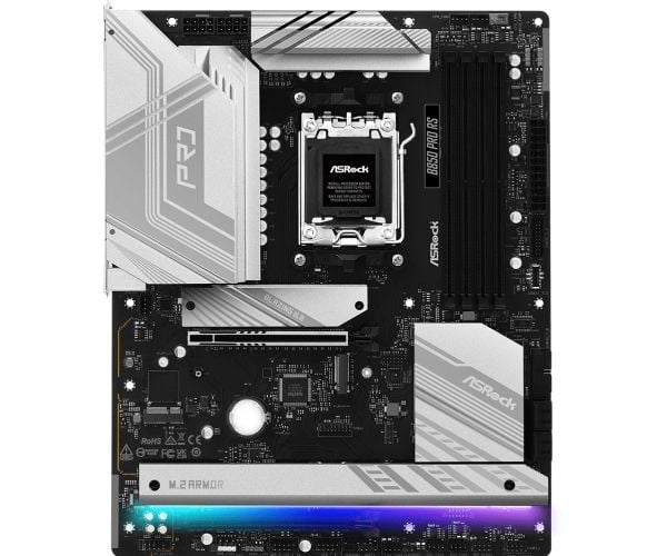 ASRock B850 Pro RS - Hovedkort - ATX - Socket AM5 - AMD B850 Chipset - USB-C 3.2 Gen 2x2, USB-C 3.2 Gen2, USB-C 3.2 Gen 1, USB 3.2 Gen 1 - 2.5 Giga...