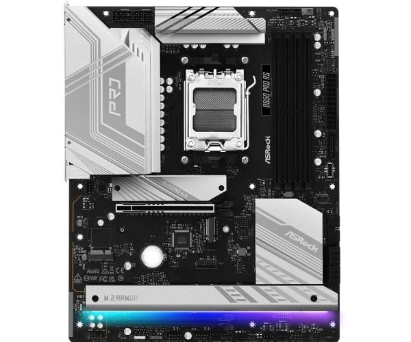 ASRock B850 Pro RS - Hovedkort - ATX - Socket AM5 - AMD B850 Chipset - USB-C 3.2 Gen 2x2, USB-C 3.2 Gen2, USB-C 3.2 Gen 1, USB 3.2 Gen 1 - 2.5 Giga...